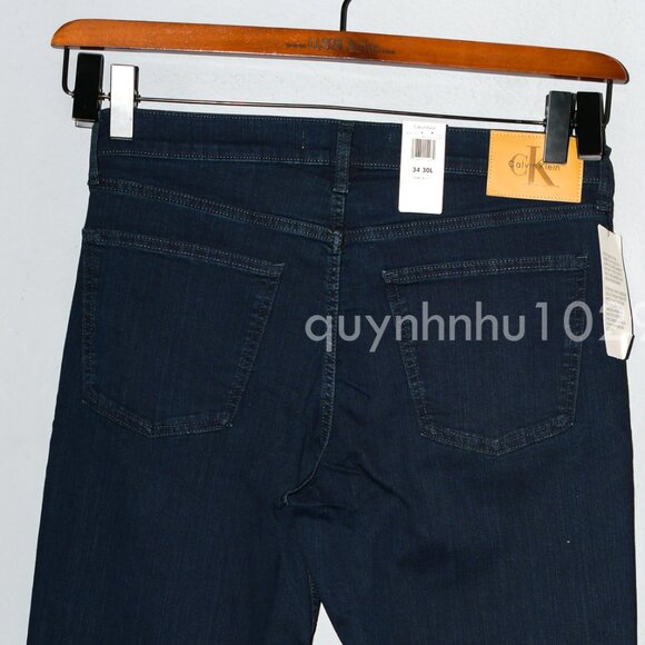 Calvin Klein Men's Denim Jean Straight Fit Stretch Denim Coin Pocket - Picture 7 of 15